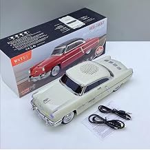 WS-1957 Nostaljik Araba  eklinde Bluetooth Hoparl r, SD Kart, USB, FM Radyo,  arjl , Bej