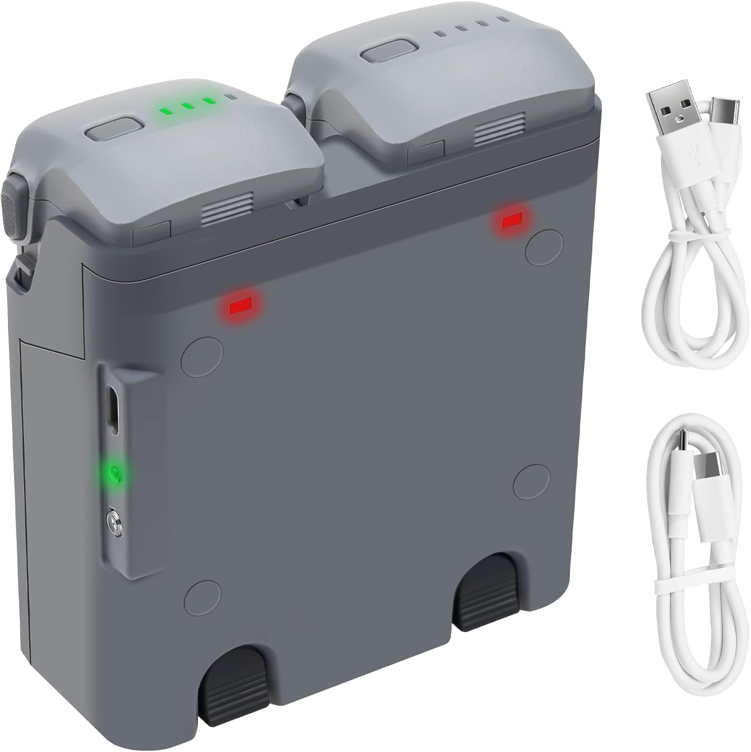 ZahoTse Two-Way Hub for DJI AIR3 / AIR3S,Intelligent USB Battery Charging Station,USB-C/USB-C-A Cable