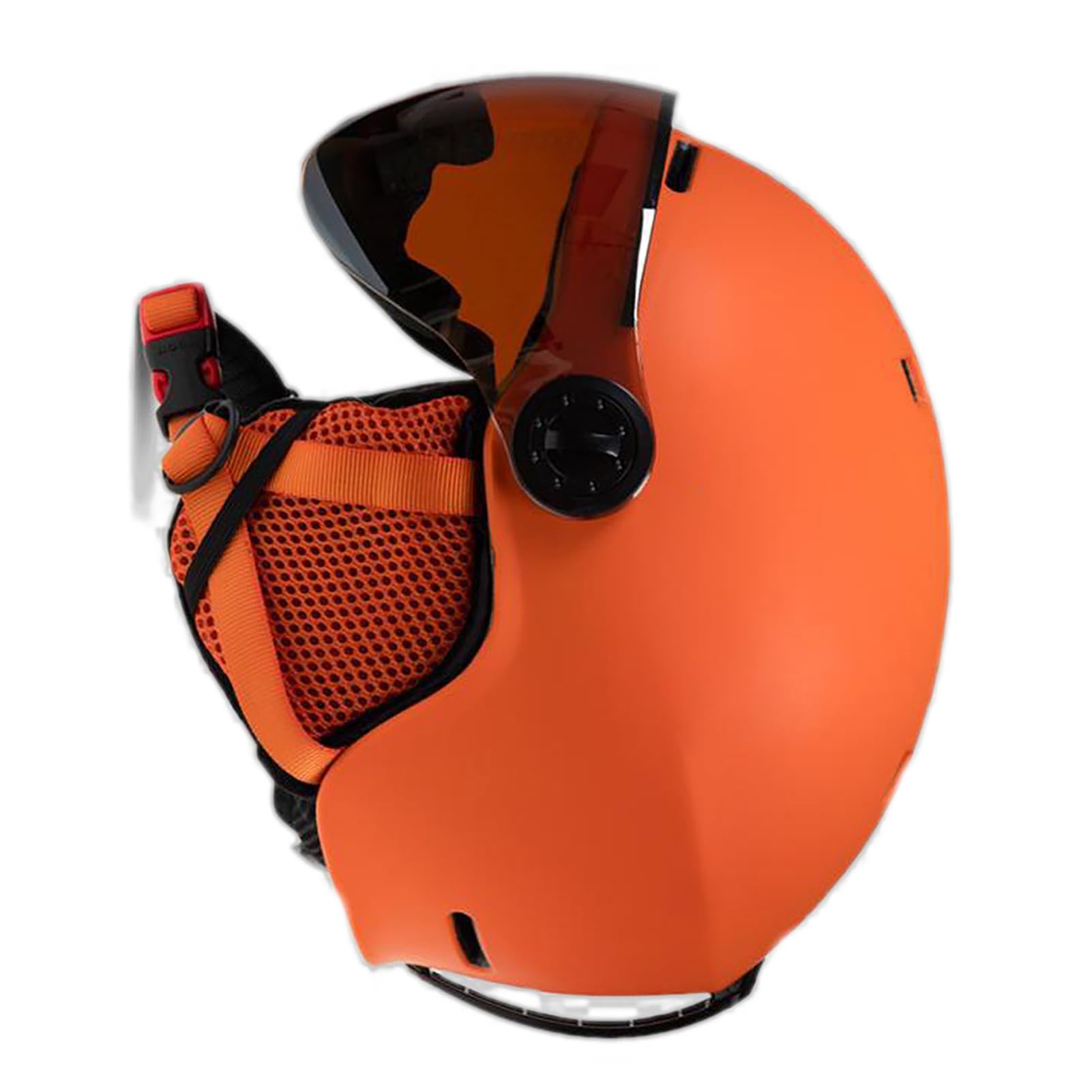 Eacam Casque de Ski, de Snowboard, Moto, Protection, Vélo électrique, Réglable, Coupe-vent D'hiver, Moulage intégré, 8 Aérations, Lentilles Foncées, Protège-oreilles Amov