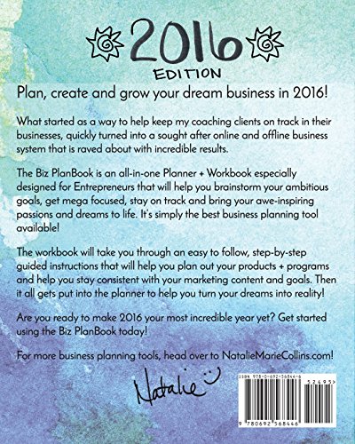 Biz Plan Book - 2016 Edition: The Entrepreneur's Creative Business Planner + Workbook That Helps You Brainstorming Your Ambitious Goals, Get Mega ... Awe-Inspiring Passions And Dreams To Life - Image 2