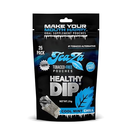 Miniatura 1 de Teaza Herbal Energy Pouch es Tobacco Alternativa sin nicotina, Snuff Alternativo sin humo y bolsas de inmersión saludables, Cool Mint Chill (1