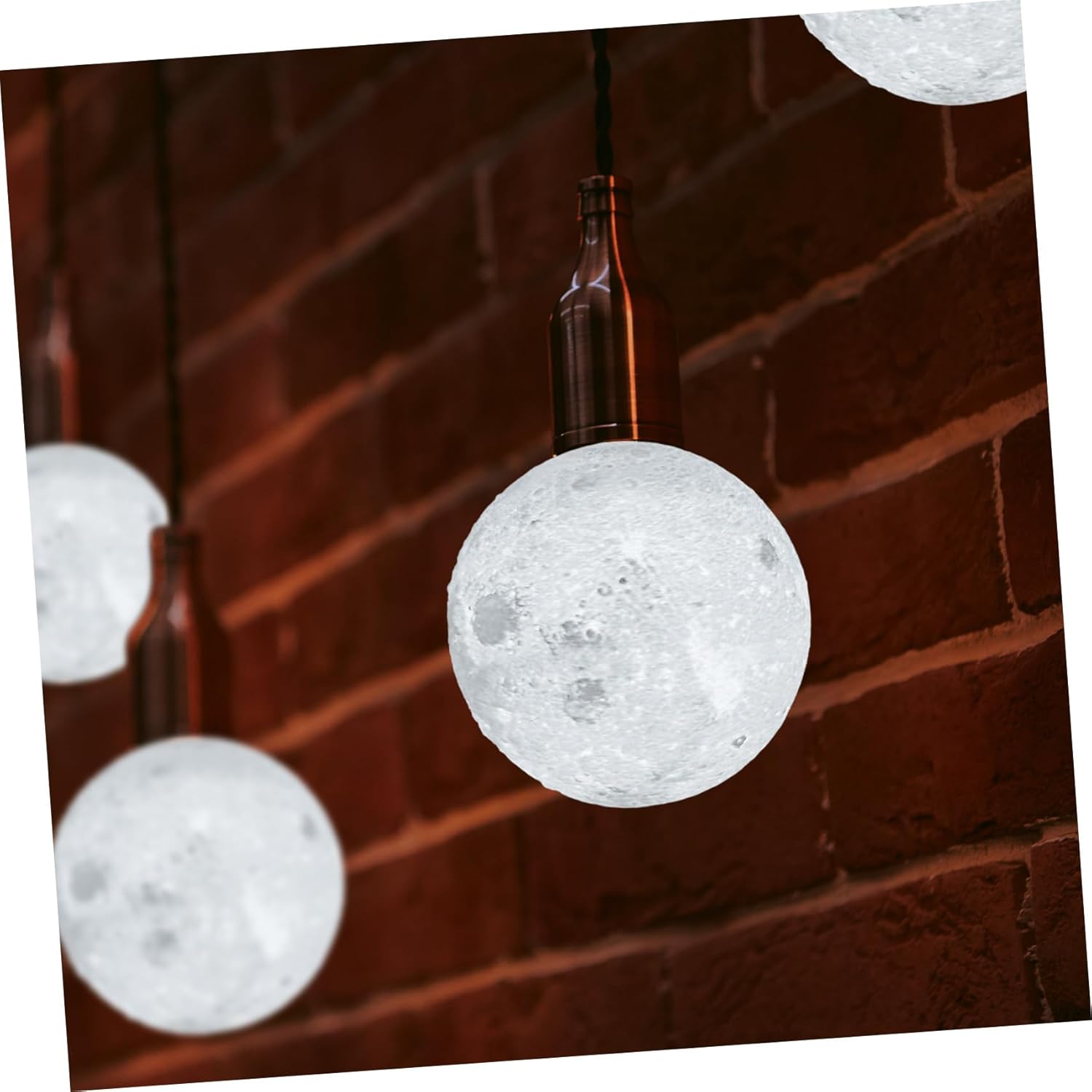 PRETYZOOM 4pcs Printed Moon Lamp Shade Replacement Diameter Decorative Bedside Lamp Cover for Indoor Lighting Suitable for Living Rooms Bedrooms Offices