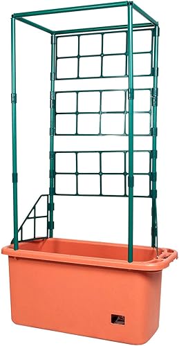 Miniatura 4 de Hydrofarm GCTB2 - Barril de tomate resistente con torre de 4 pies, color verde