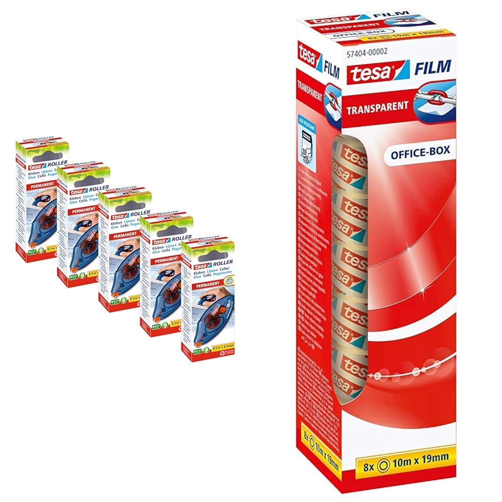 TESA Roller Permanent Permanent Gluing EcoLogo 14m X 8.4mm U2022 Pris