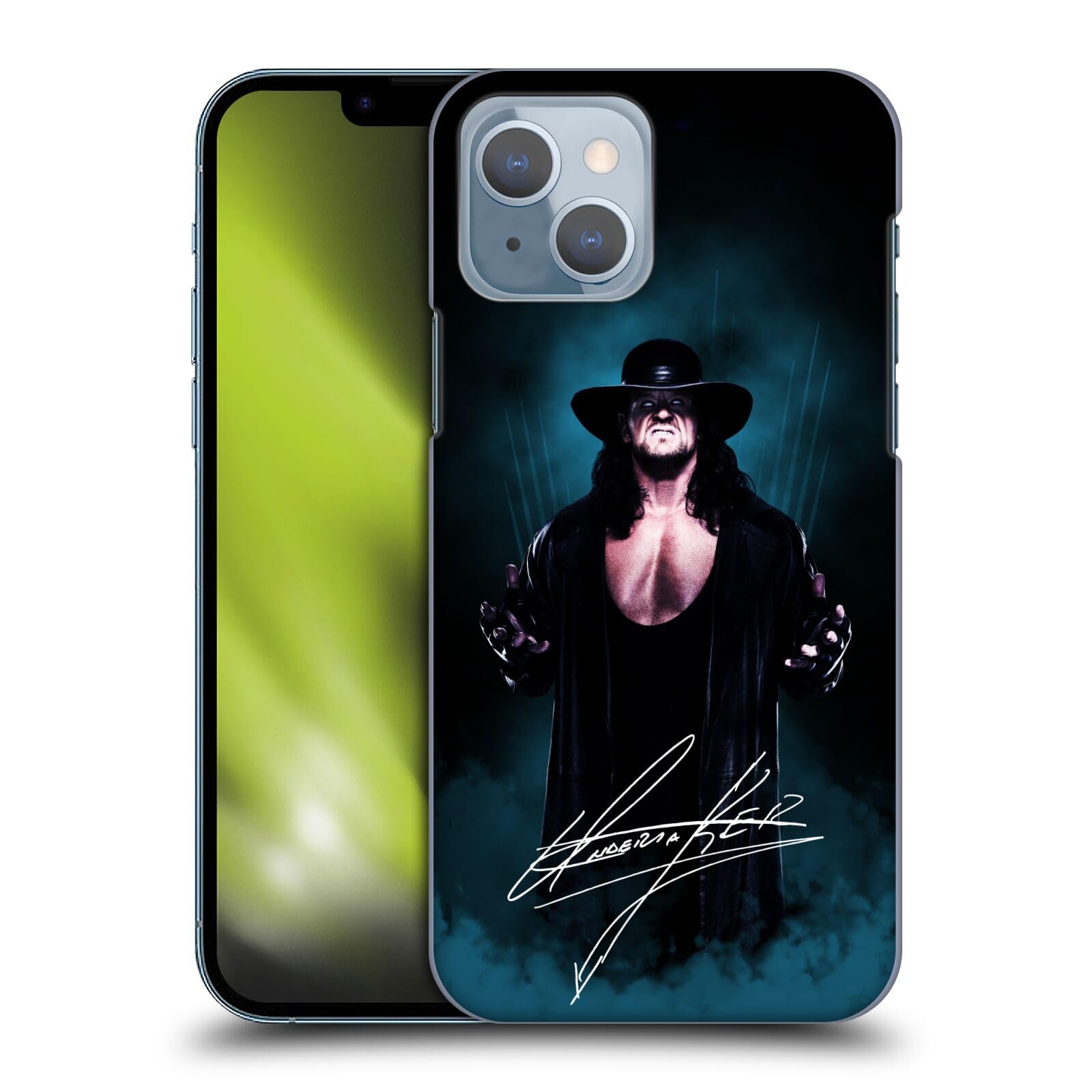 Head Case Designs Officially Licensed WWE Deadman Signature The Undertaker Hard Back Case Compatible with Apple iPhone 14
