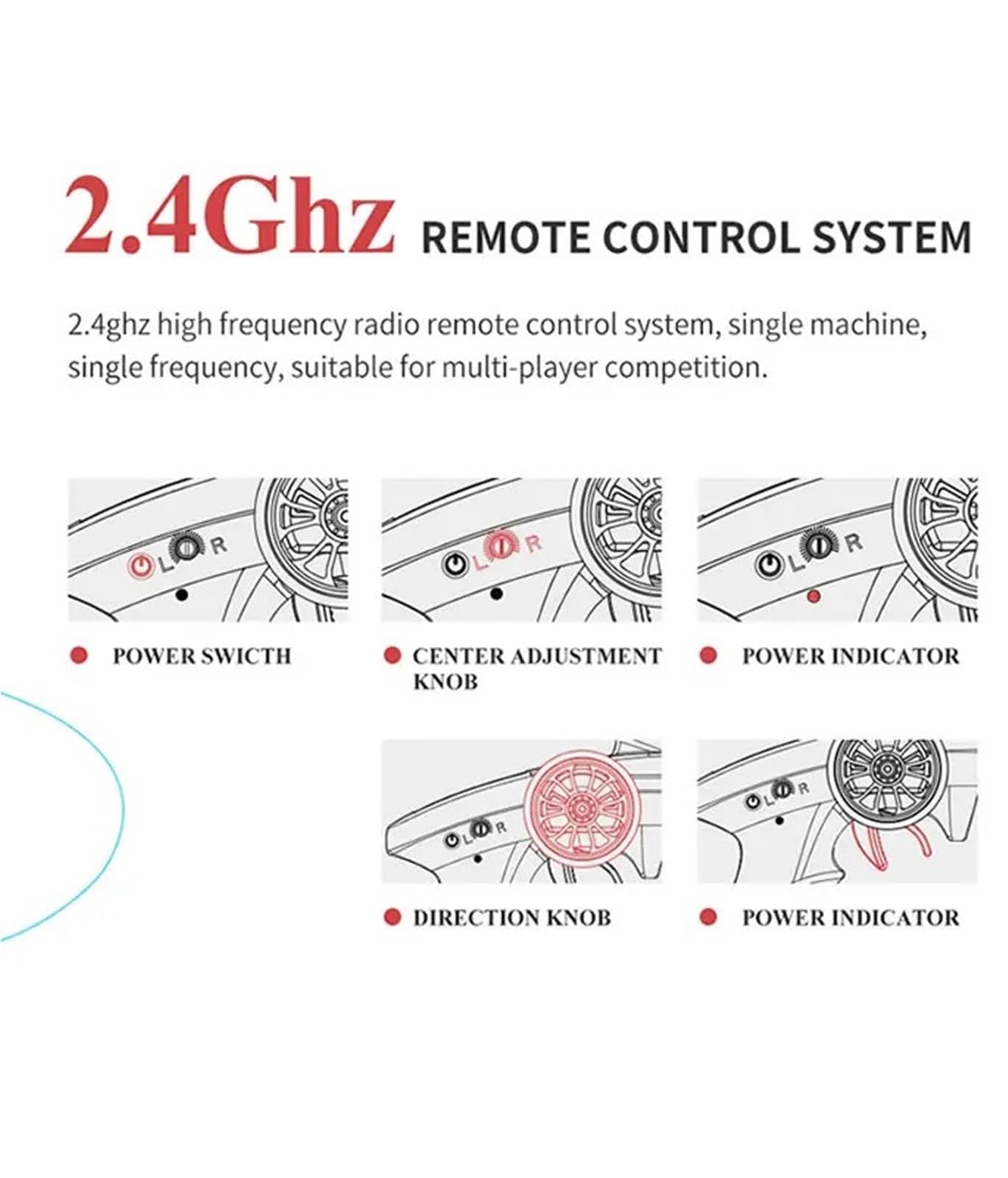 Propulsione a getto ad alta velocità per barca radiocomandata da 2,4 GHz, 16 km/h, allarme proporzionale completo a bassa tensione, motore 370, motore 800 mAh, 11 min, autonomia 80 m (rosso-b1)