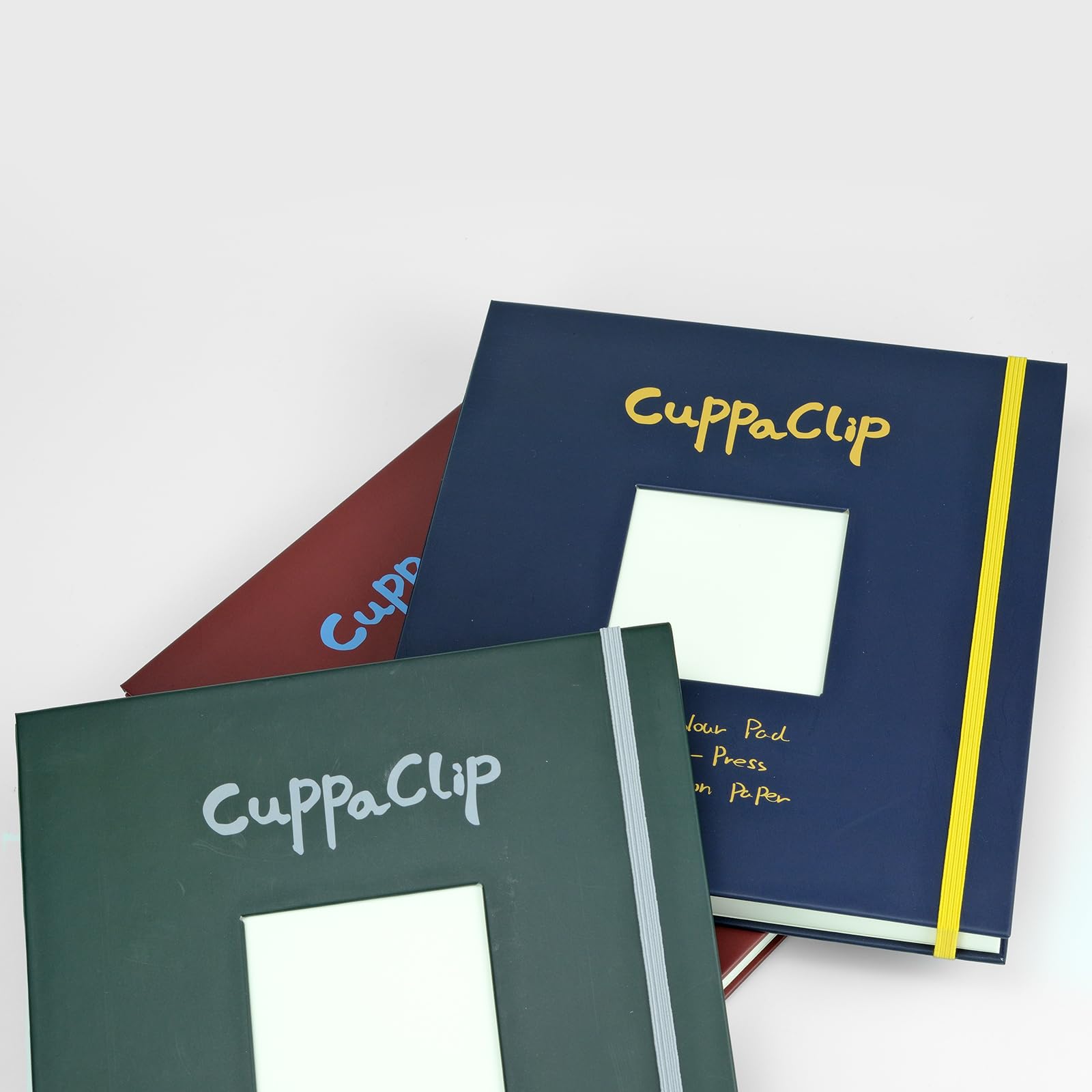 CuppaClip Akwarela papierowa podkładka okładka ilustracja czysta bawełna pulpa prasa na zimno 300 g/m2 bezkwasowa twarda okładka akwarela książka (granatowy)