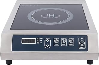 FROTH & FLAVOR Commercial Induction Cooktop Heavy Duty Electric Induction Cooker 3500 W,Silver