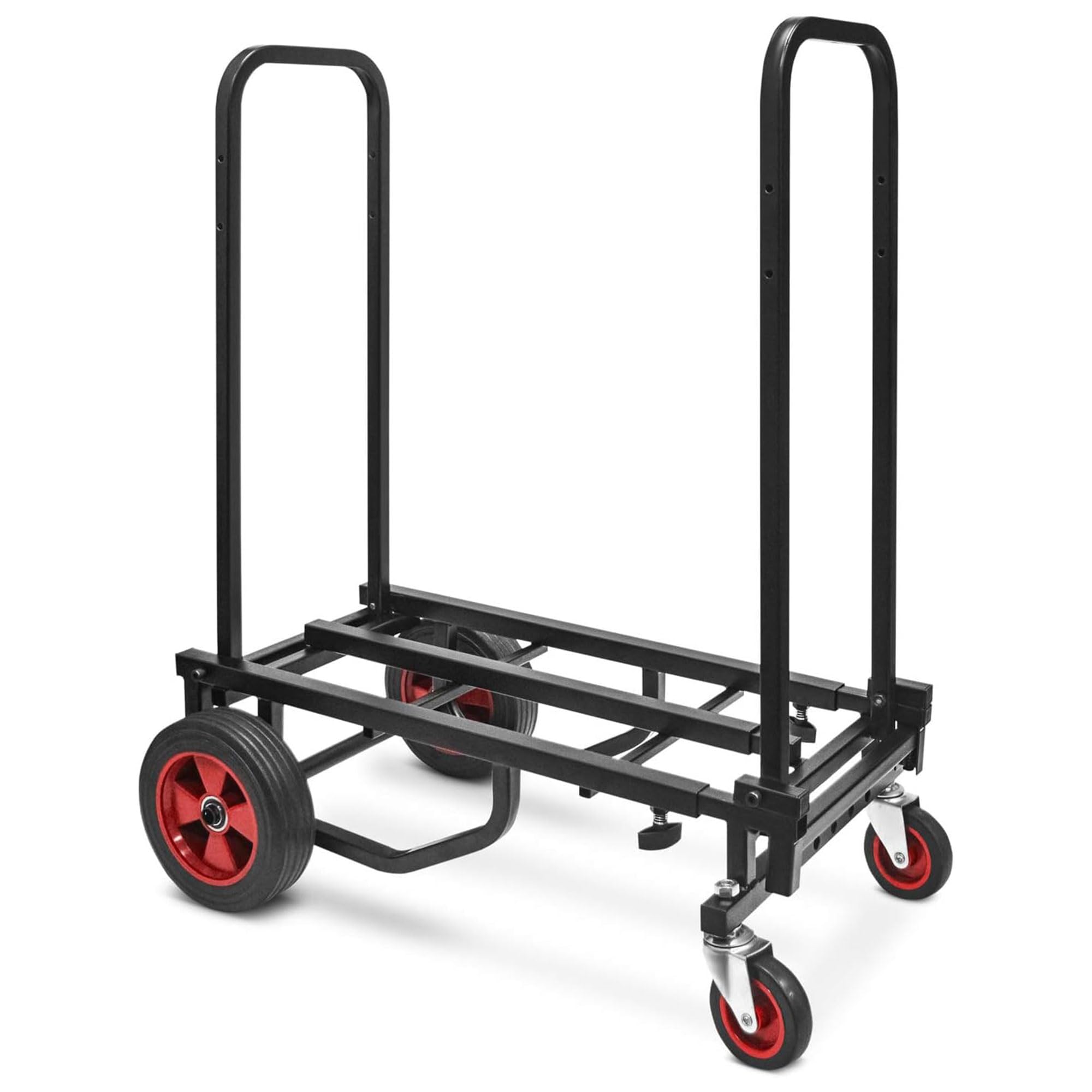 Pyle Adjustable Professional Equipment Multi-Cart - Compact 8-in-1 Folding Multi-Cart, Foldable and Lightweight, Hand Truck/Dolly/Platform Cart, Extends Up to 27.52'' to 44.25'' - Pyle PKEQ48