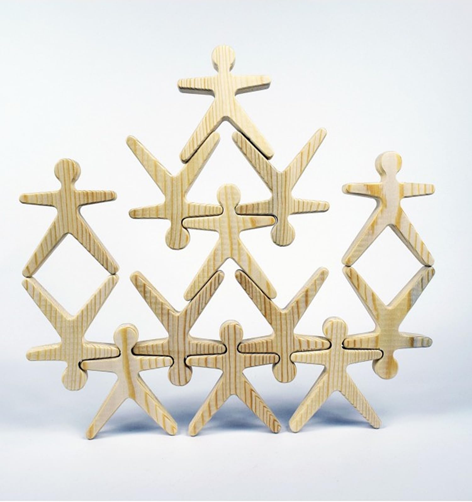 MUREN® Wooden Stacking Toys for Kids | Balancing Game 16 pcs | Non Toxic acrobats Game | Interlocking Acrobatics Building Blocks for Kids Above 5 + Years-Beige (B0CL9D8154) Amazon Price History, Amazon Price Tracker