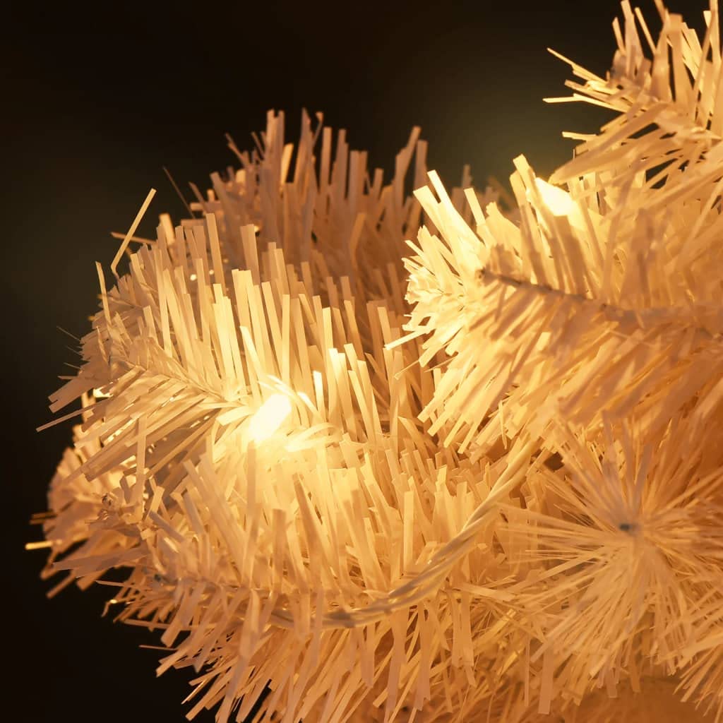 Albero Di Natale Folto,Albero Luminosoalbero Di Natale A Spirale Con Vaso E Led Bianco 120 Cm Pvc Adatto Per Ingresso, Festa, Cortile, Giardino, Hotel, Negozio