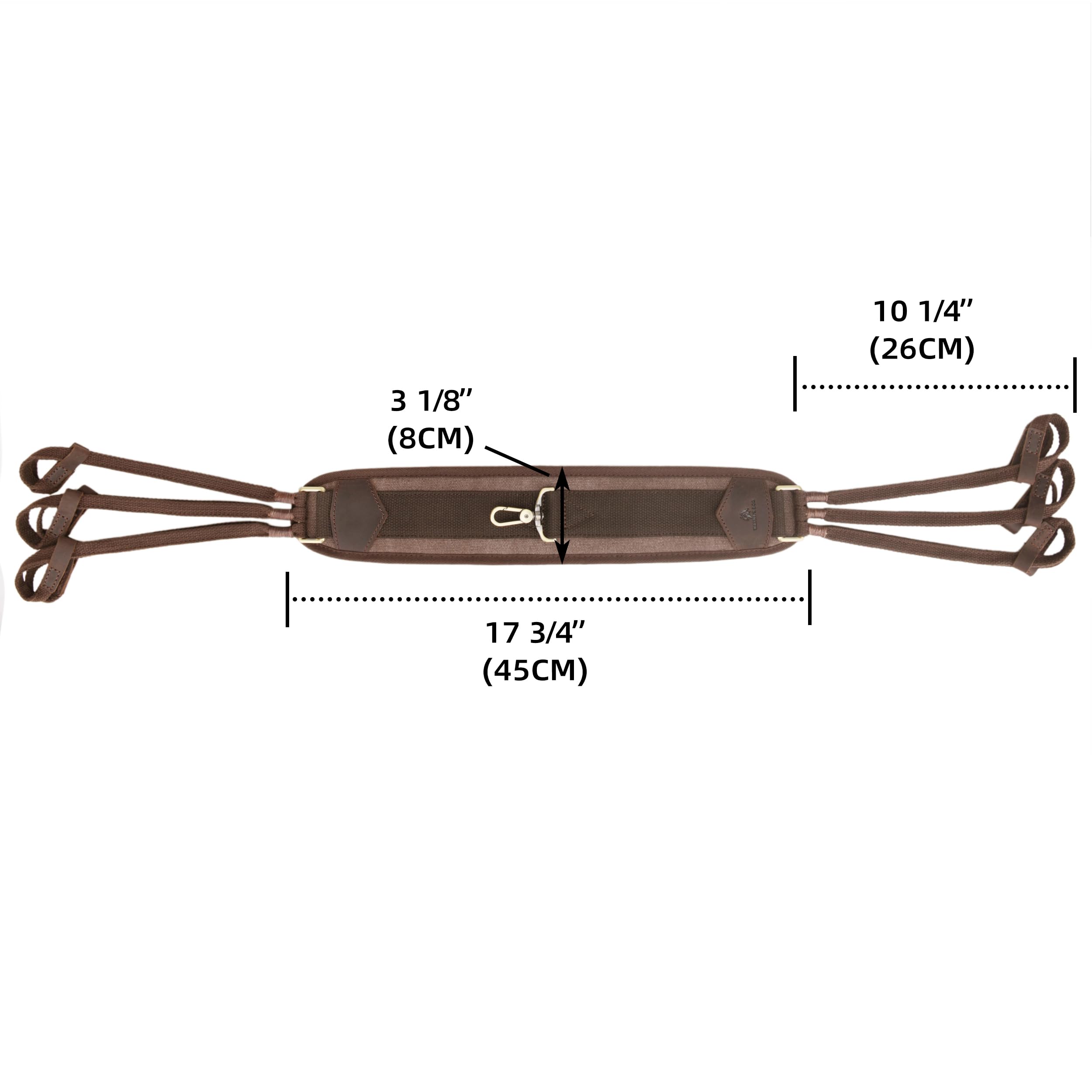 OXPANG Canavs Game Carrier Duck & Goose Strap, Waterfowl Hunting Hanger Tote with 12 Drops (Coffee)