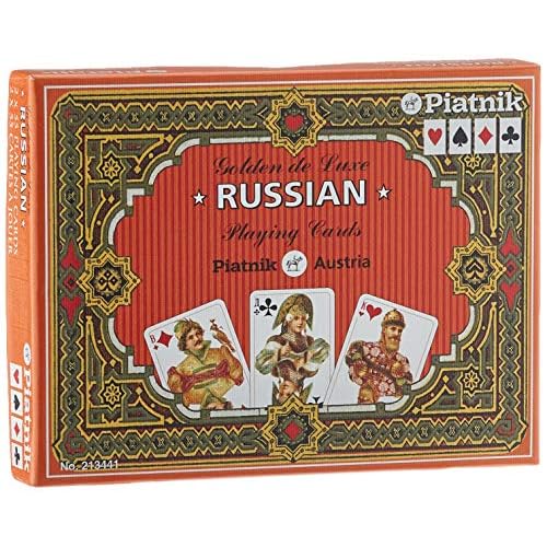 Piatnik 2134 - Kartenspiel "Golden Russisch", 2 x 55 Blatt