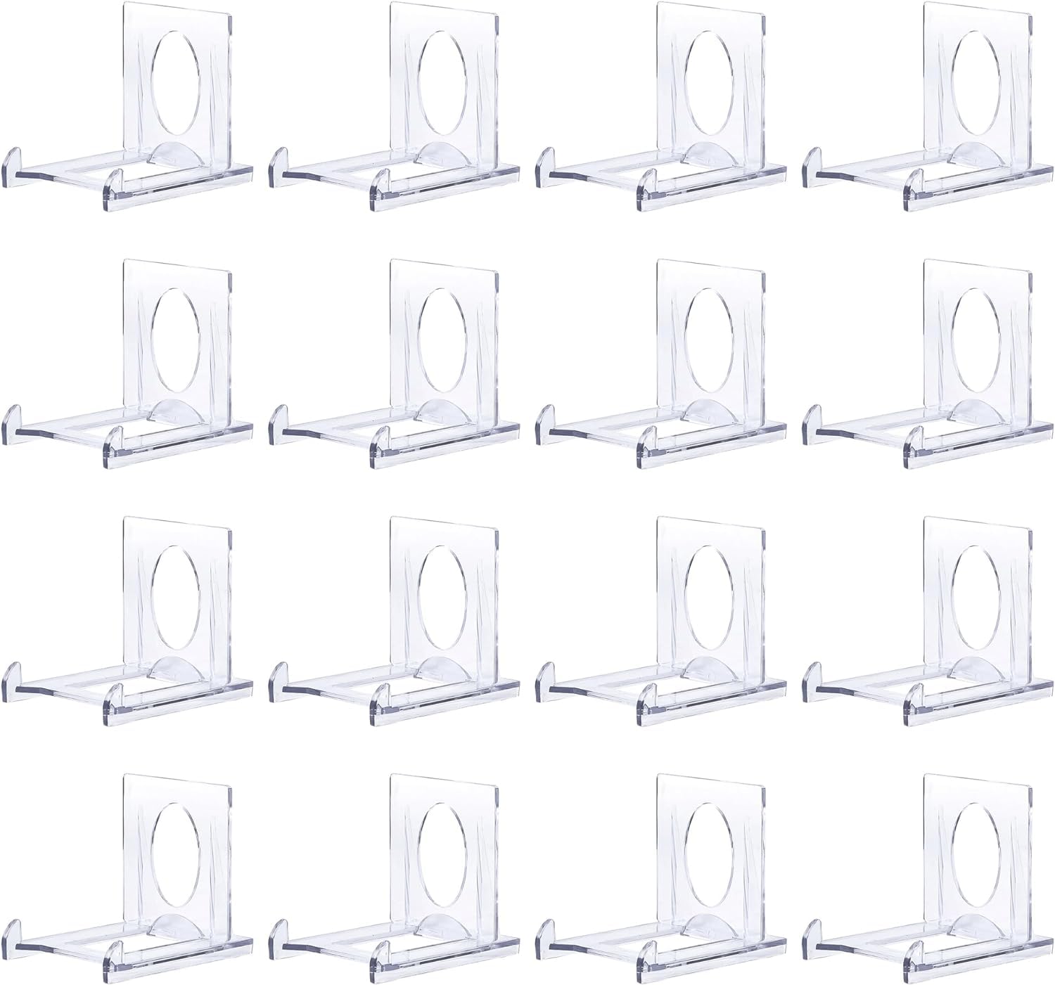 Takelablaze Small Stand for Card Holders Acrylic Stands Display Stand for Trading Card Display, 16Pack
