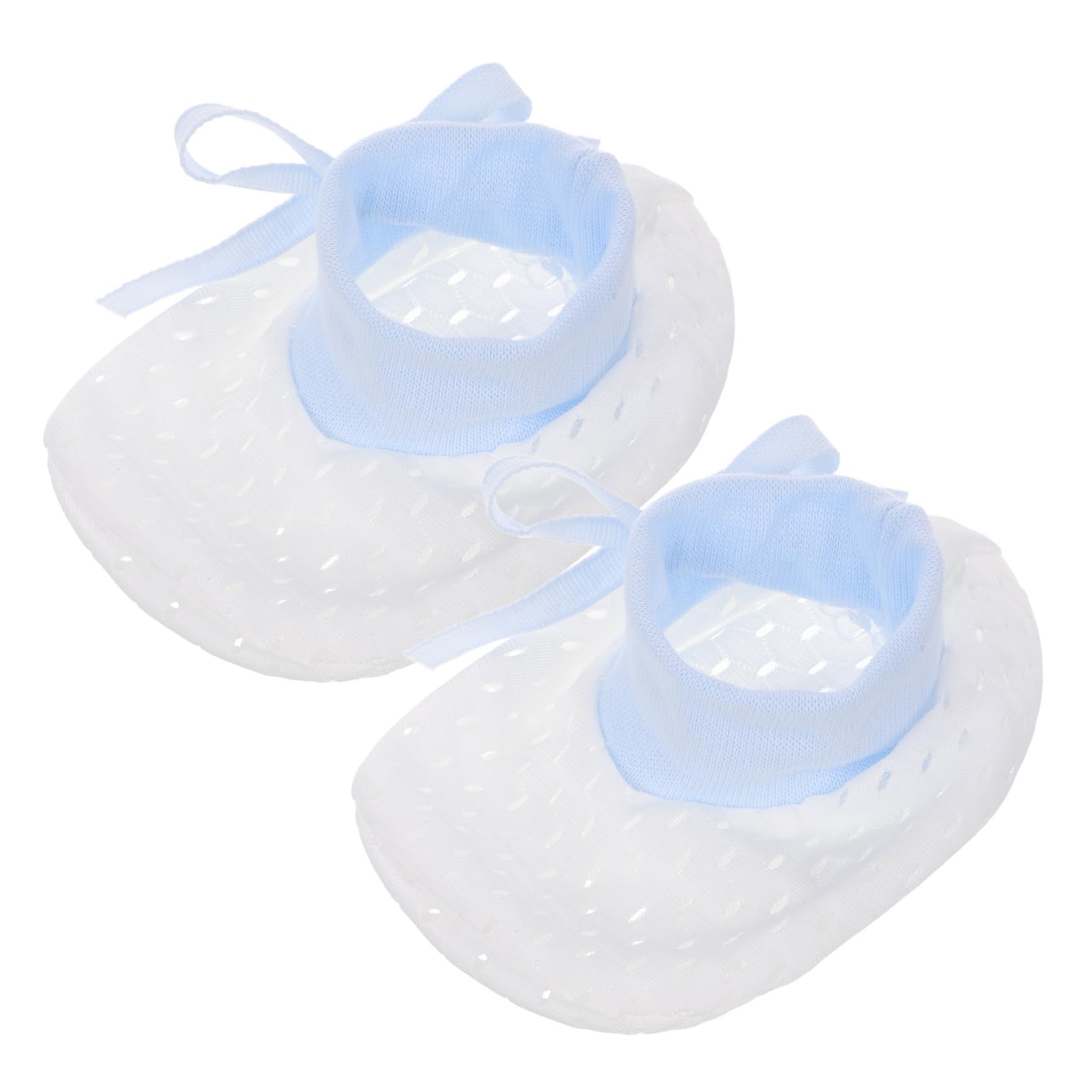 NOLITOY Gloves Scratch Sleeves Muslin Mittens Mittens Newborn Hand Protector for Mittens for Newborn Mittens No Scratch -blue