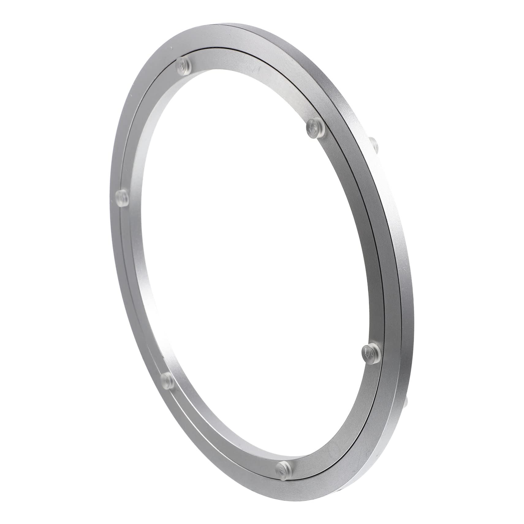COLLBATH Heavy Duty Round Turntable Aluminum Alloy Dining Table Accessory Smooth Rotation for
