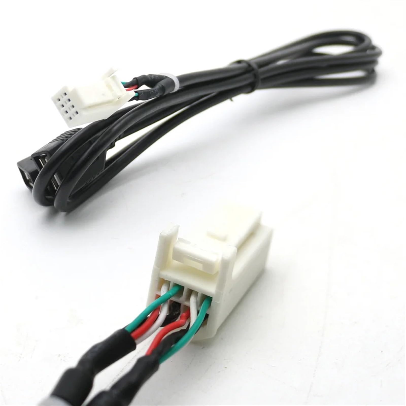for Lecteur multimédia de Voiture, Radio stéréo Android, Double Interface USB Femelle vers câble Adaptateur de Connexion PHB 6 8 Broches(8 Pin C Dual USB)