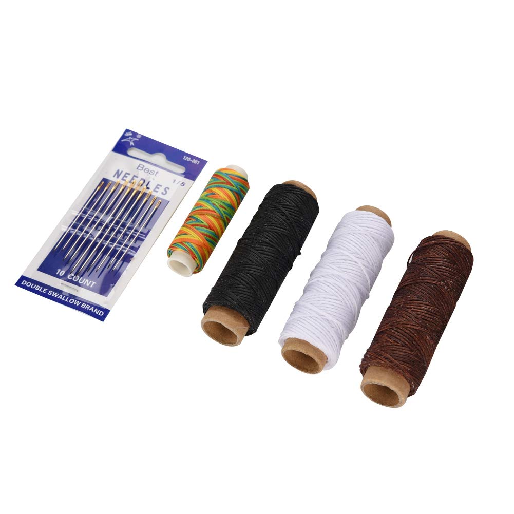 42 Pezzi Strumenti Artigianali in Pelle Punch Kit Cucitura Lavoro Scanalatrice Set da Cucito Kit Artigianale in Pelle Professionale per Progetti Artigianali in Pelle Fai da