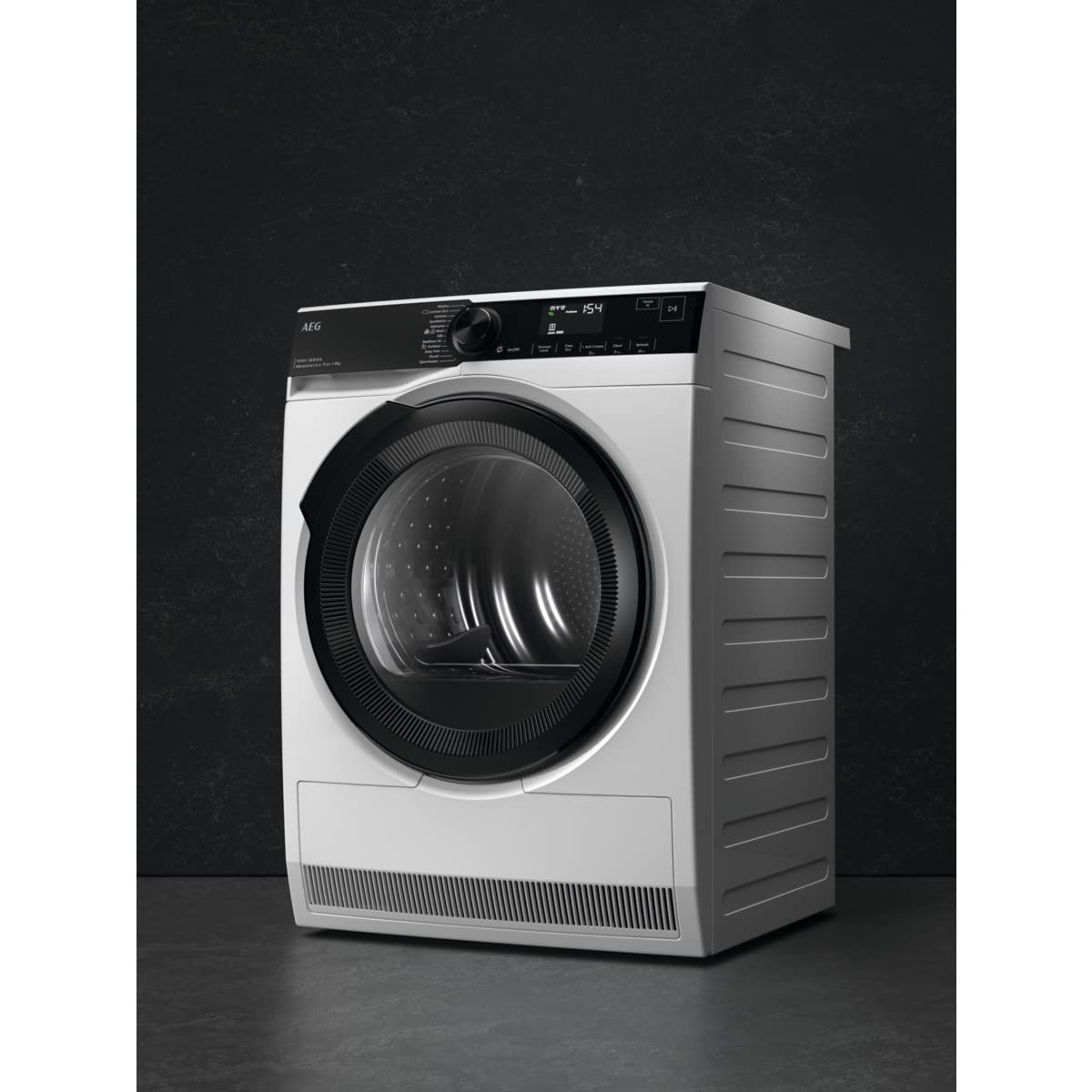 AEG WiFi Wärmepumpentrockner 8 kg – Serie 9000 AbsoluteCarePlus Daunentrocknung – Punktgenaue Trockenergebnisse mit 3D-Scan Restfeuchteermittlung – A+++ – Trommelbeleuchtung – TR9W75680