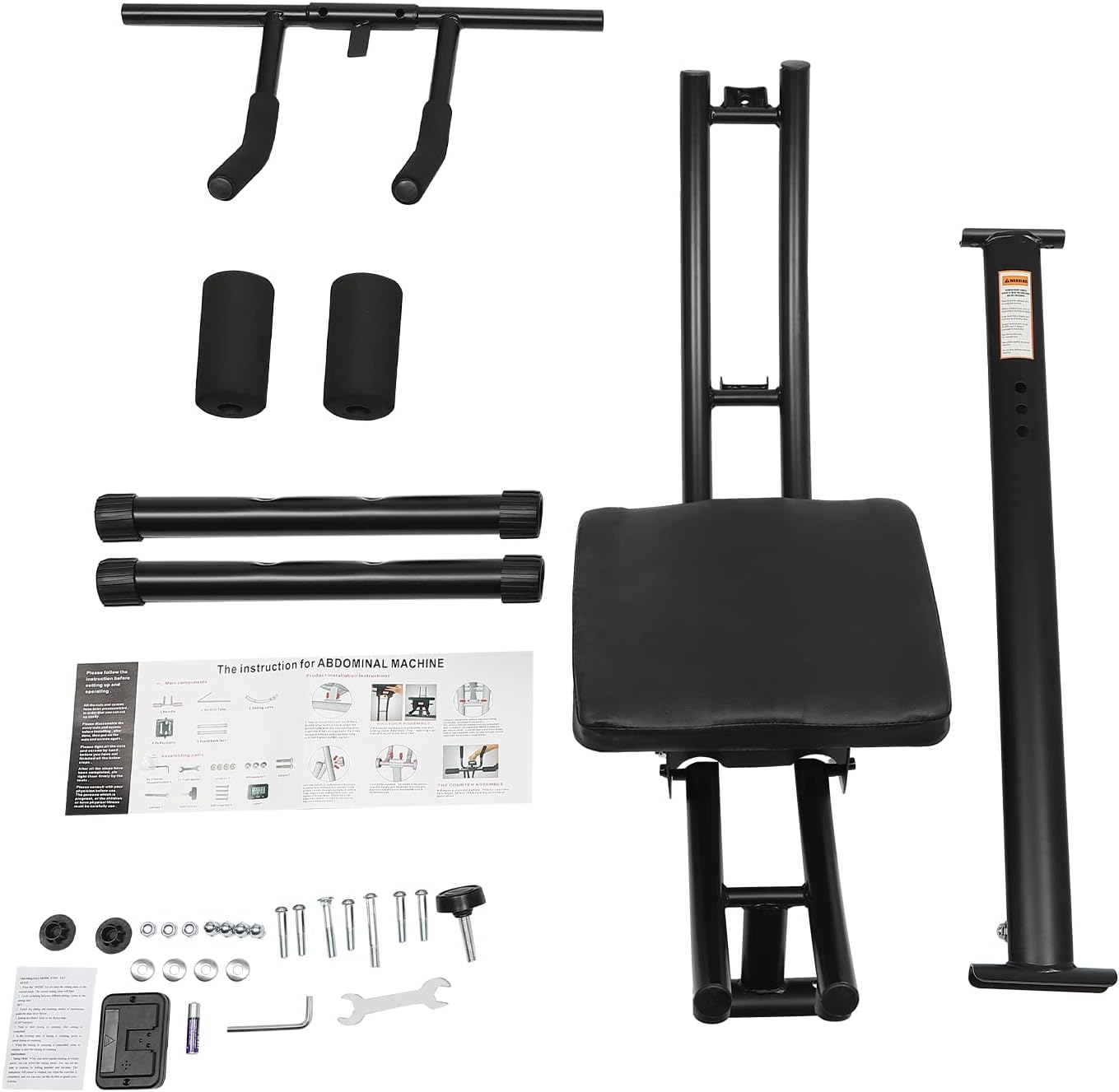 Ab Exercise Machine, Adjustable Ab Machine Full Body Workout for Home Gym, Core & Abdominal Trainers AB Workout Machine Home Gym Strength Training
