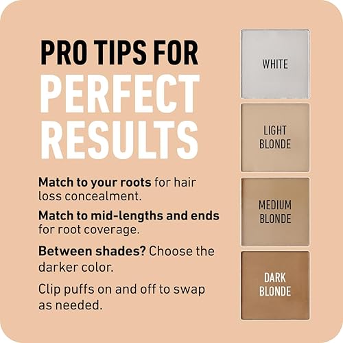 Miniatura 49 de BOLDIFY Polvo de línea capilar (grande, 0.35 oz), color de cabello para retoque de raíces para cobertura de canas, polvo para el cabello que oculta