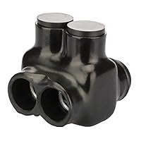 Vista 11 de Polaris - Conector aislado gris para conductor de cobre flexible de filamento fino, rango de cables 3/0-4 AWG y 2/0-2 AWG, 2 puertos, hexagonal