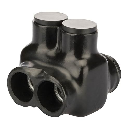 Miniatura 11 de Polaris - Conector aislado gris para conductor de cobre flexible de filamento fino, rango de cables 3/0-4 AWG y 2/0-2 AWG, 2 puertos, hexagonal