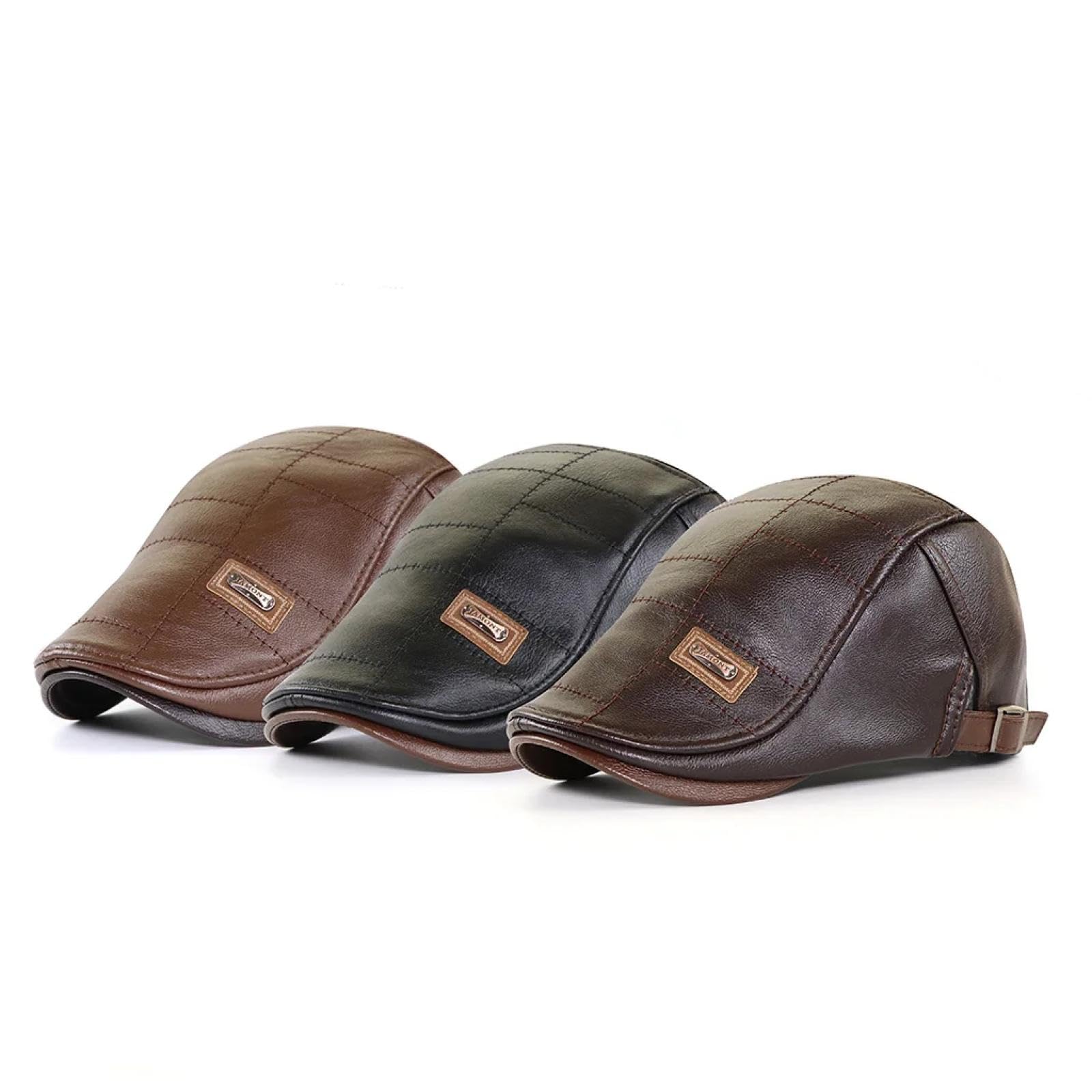 Czapki Czapki Skullies Czapki Beanie Newsboy Czapka Mężczyźni Duckbill Beret Kapelusz Zima Jesień Ciepłe Płaskie Czapki Vintage Man Boinas Czapki