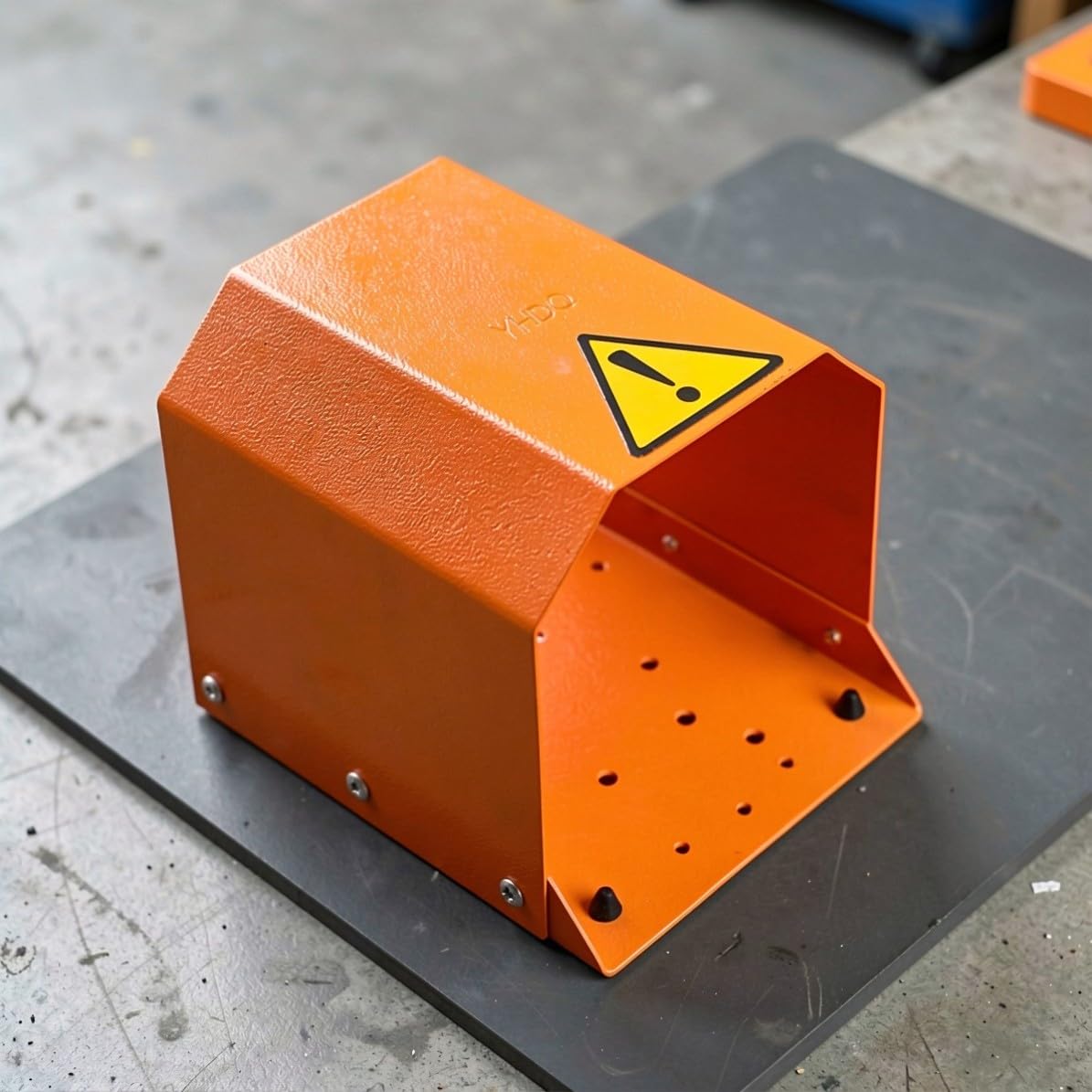 SOIMISS Cubierta Protectora para Pedal de Pie Industrial de Hierro Naranja