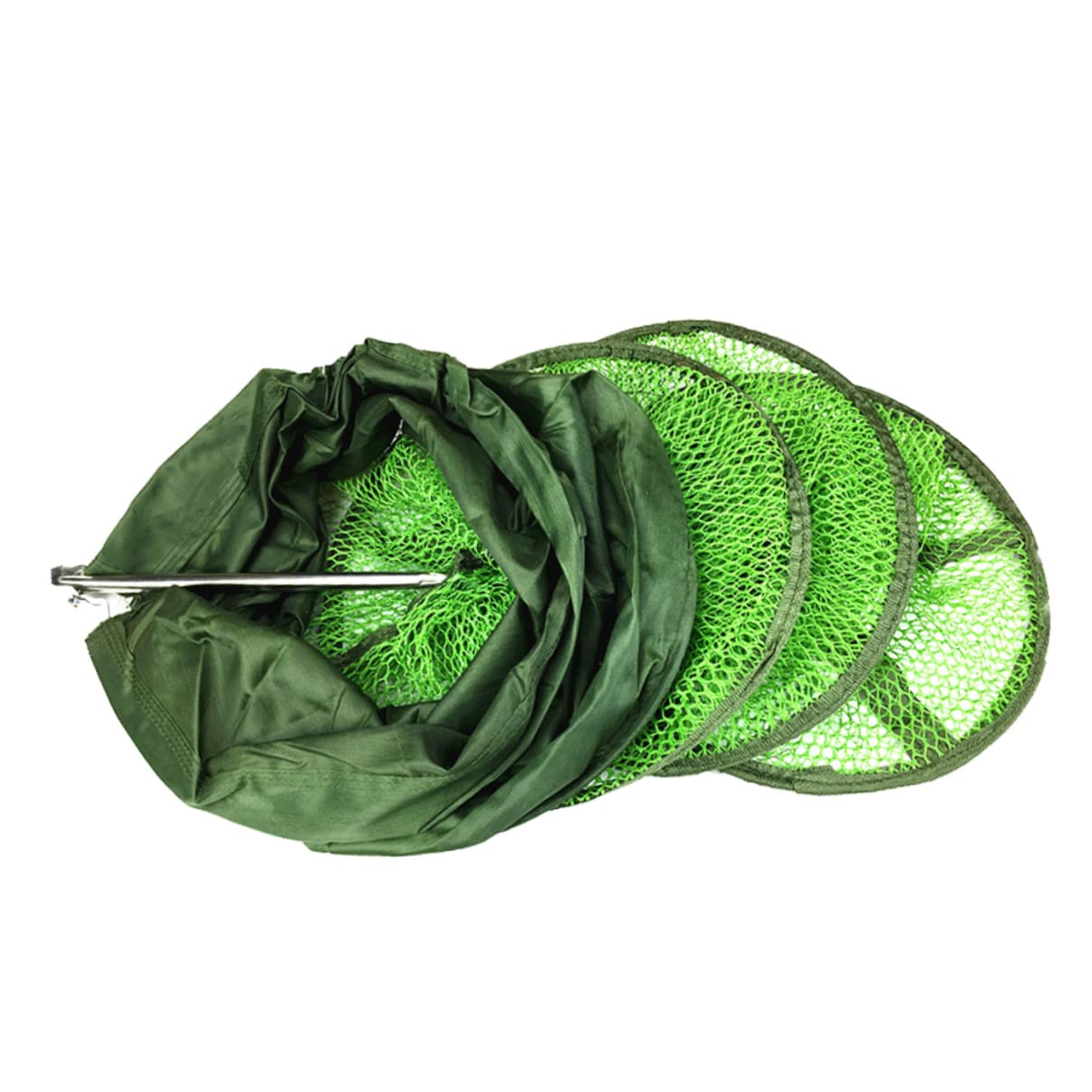 Red de pesca de malla plegable jaula de pescado cesta de pesca para guardar cebos cangrejos 25 cm