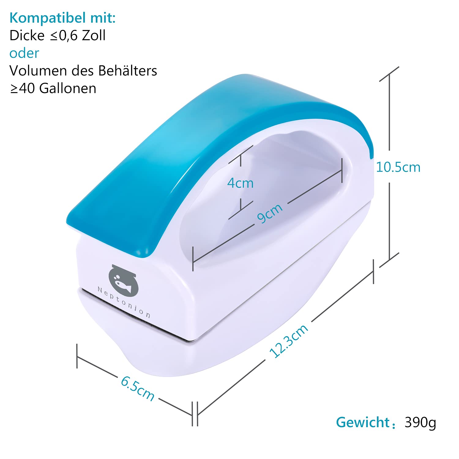 magnetisch Aquarium scheibenreiniger, Schwimmender Scheiben-Reinigungs Magnet für Aquarienscheiben [ kratzfrei und rutschfest ]