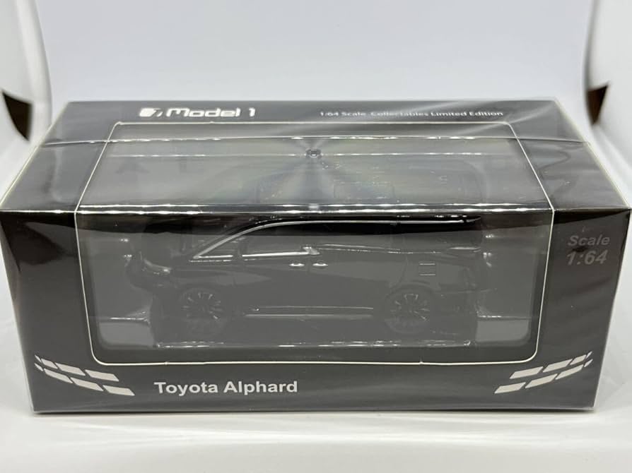 Amazon.co.jp: 1/64 Toyota New Alphard Black Black Mini Car