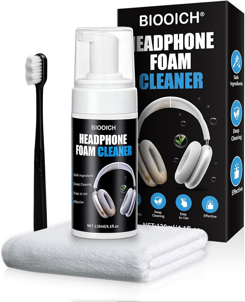 for Apple AirPods Max Headband Cleaner Kit - Restore Headband & Earcups with Deep Clean Foam, Soft Brush for Mesh Fabric, Removes Stains & Odors (4.1 Oz)