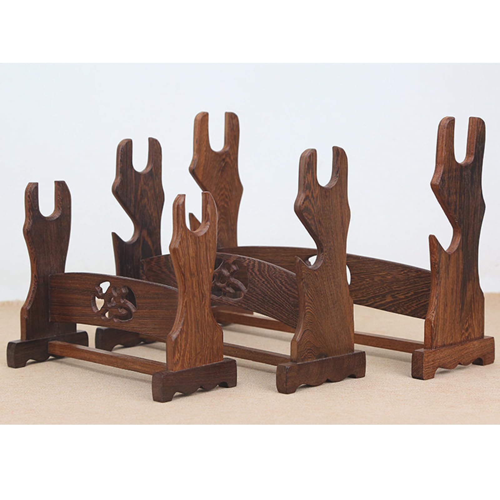 Soporte de Espada de wengué Natural,Estante de Madera para decoración del hogar,Soporte de exhibición de Espada para Espada samurái,bokken,Sable de luz,Flauta,Katana