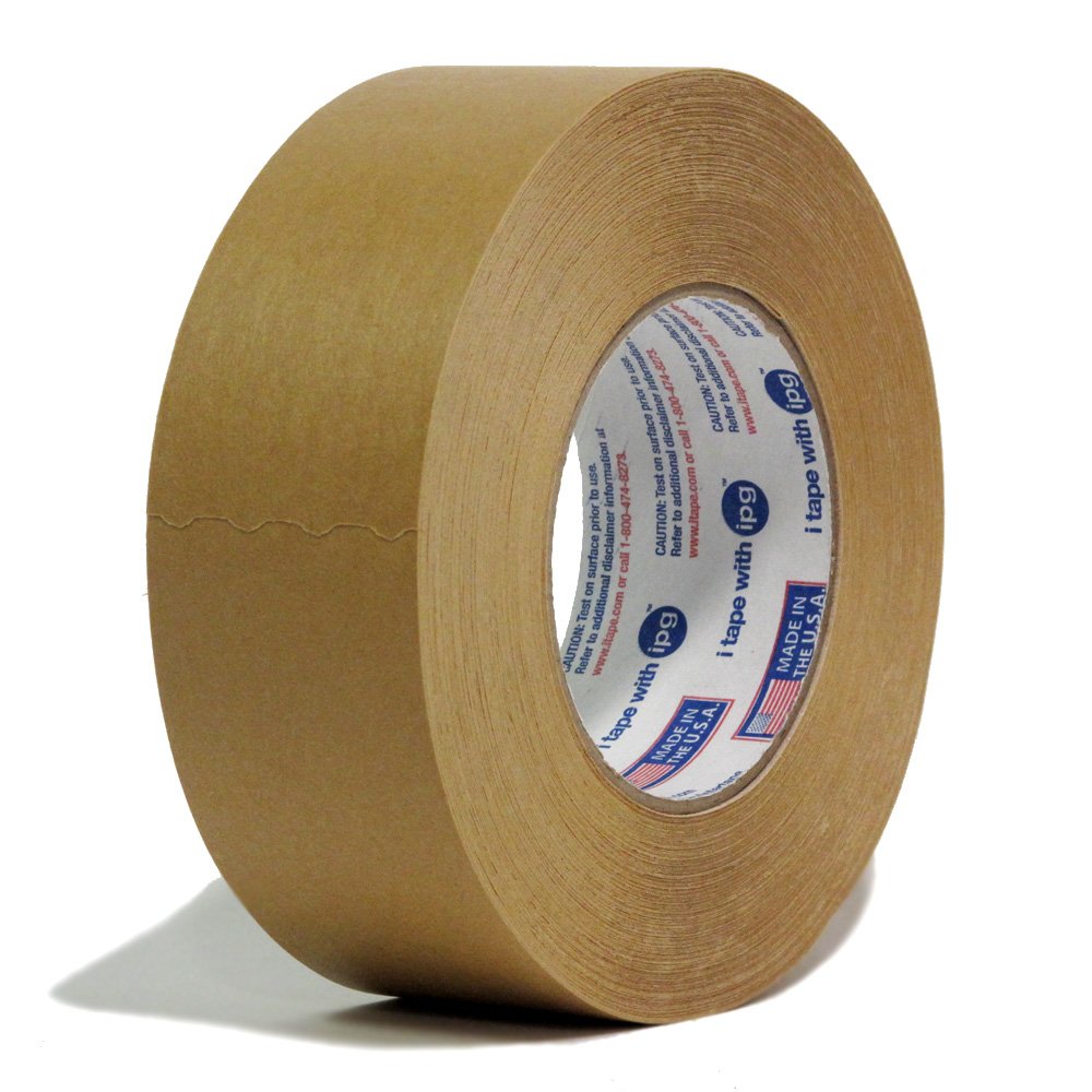 24 Rolls Intertape 539-2 Inch X 60 Yards - Industrial Moisture Resistant Flatback Paper Masking Tape - Brown Color - 24 Rolls per Case