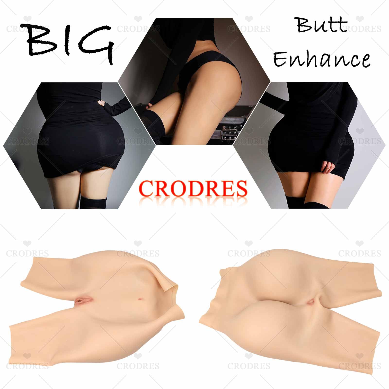 Slip in Silicone con Vagina, Glutei e Fianchi – Modellatore Fianchi per Crossdresser – Pantaloni con Glutei Finti per Transgender e Drag Queen