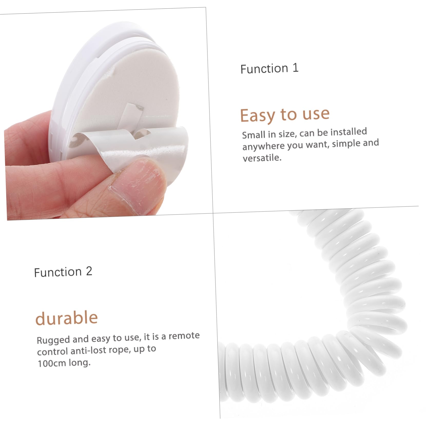 jojofuny 9piezas Antipérdida para Cable Retráctil Adhesivo Compatible Micrófonos y Altavoces Instalación y
