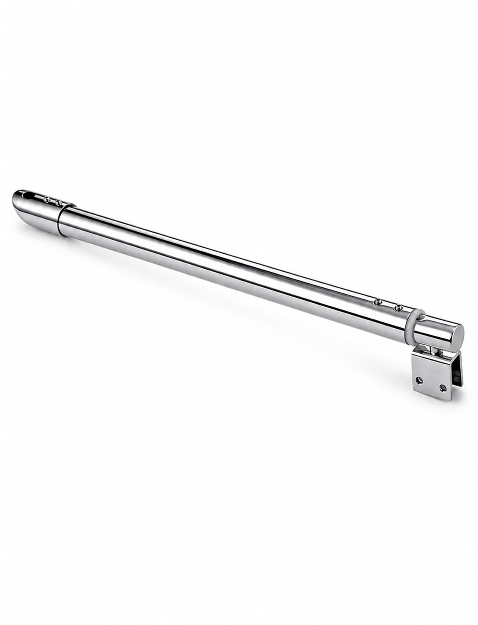 Asta telescopica in acciaio inox 300–500 mm, morsetto rotante 360° | Barra regolabile per vetro doccia 8–12 mm, per pareti walk-in senza telaio(A,300-500 mm)