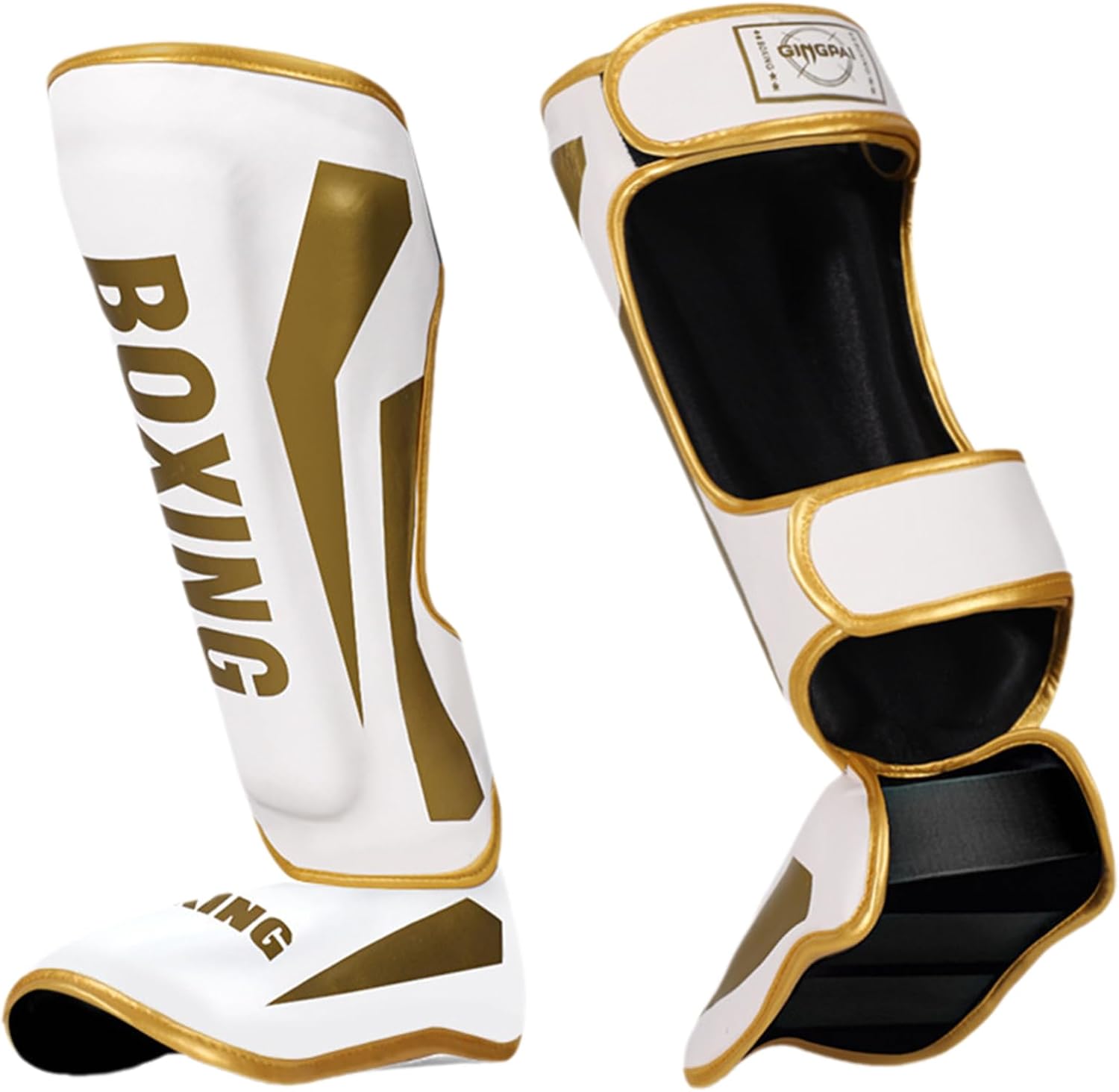 JEATHA MMA Martial Arts Shin Guards – Leg Guards with Instep Protection for Kickboxing Muay Thai and Sparring