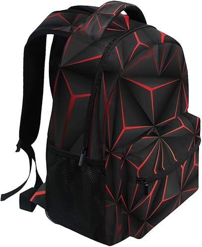 Miniatura 2 de ALAZA Elegante mochila grande personalizada portátil iPad Tablet viaje mochila escolar con múltiples bolsillos, Geomertry, Computadora portátil