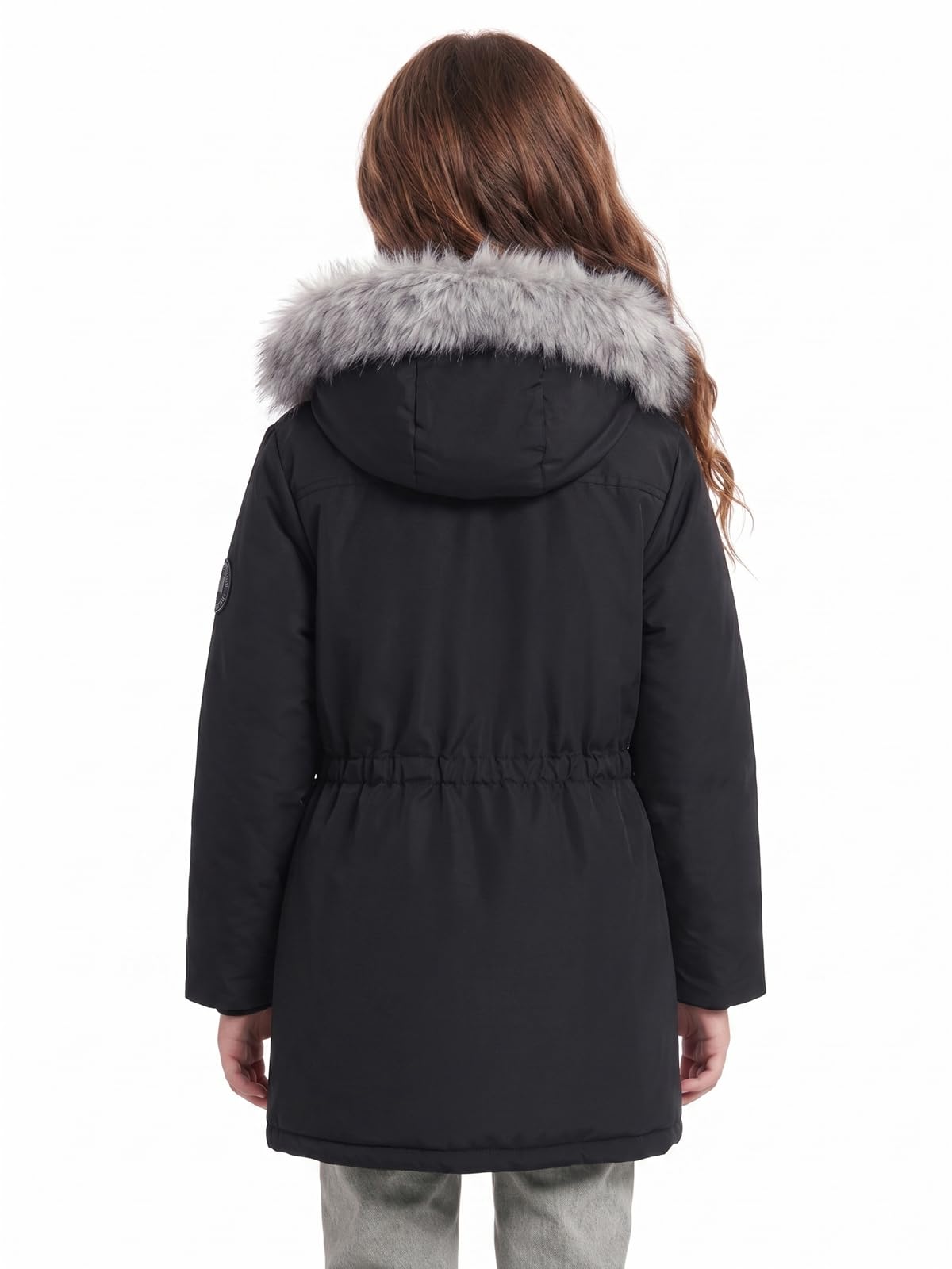 SOLOCOTE Cappotto Invernale regazza Impermeabile Pesante Sci Piumino Sintetico con Cappuccio Lungo Parka per Bambini