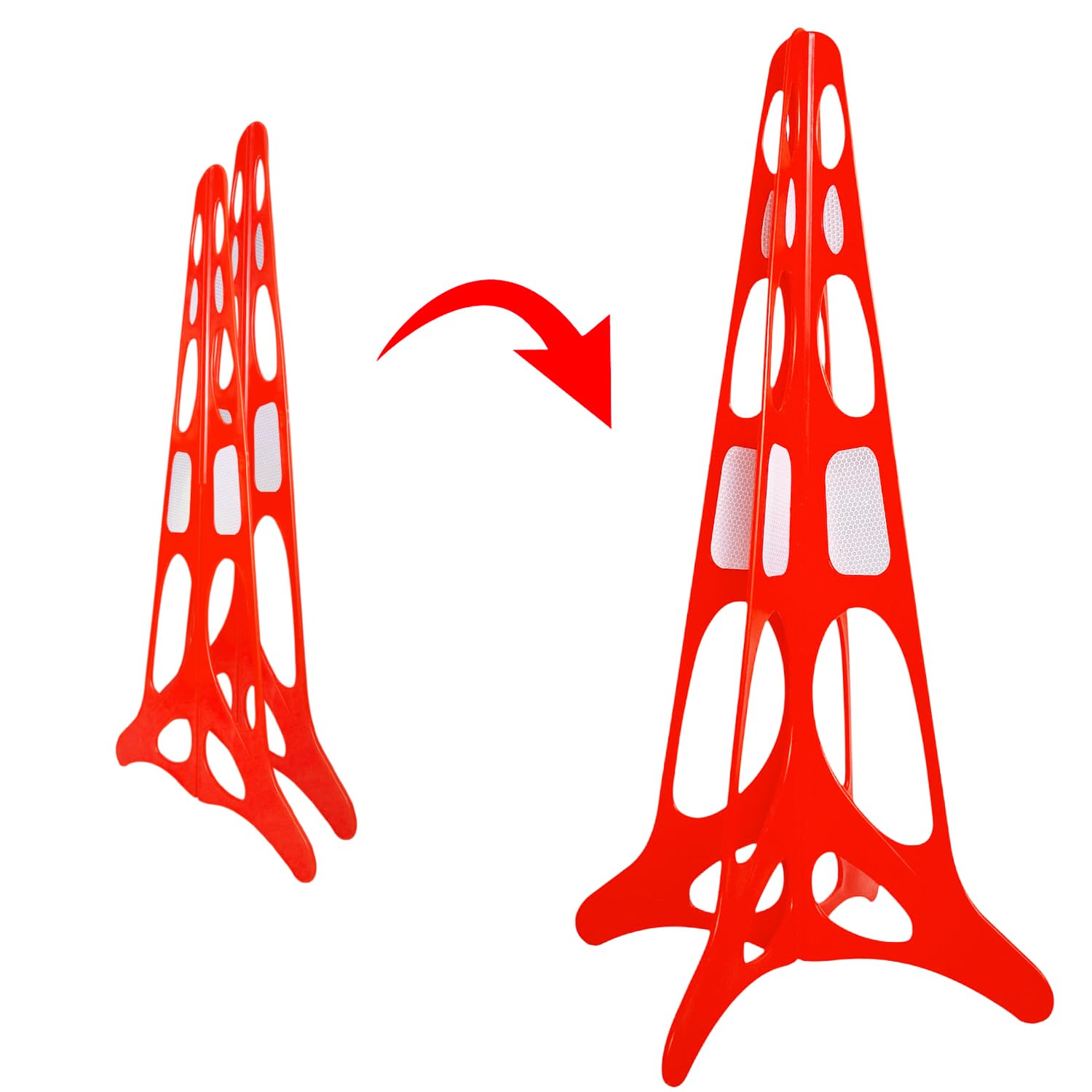 Amazon.co.jp: eモンズ [インボイス対応！] 組立式 三角コーン