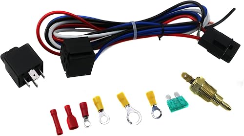 Miniatura 8 de KUUHLERSAT Radiador para 1973-1976 74 Chevy Corvette Base Stingray 5.7L 7.4L, 3 filas de radiador de aluminio + cubiertaventilador + kit de relé