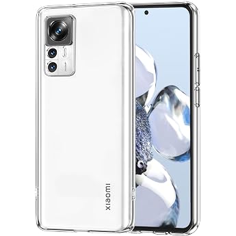 NEW'C Case for Xiaomi 12T Pro Transparent TPU Shockproof