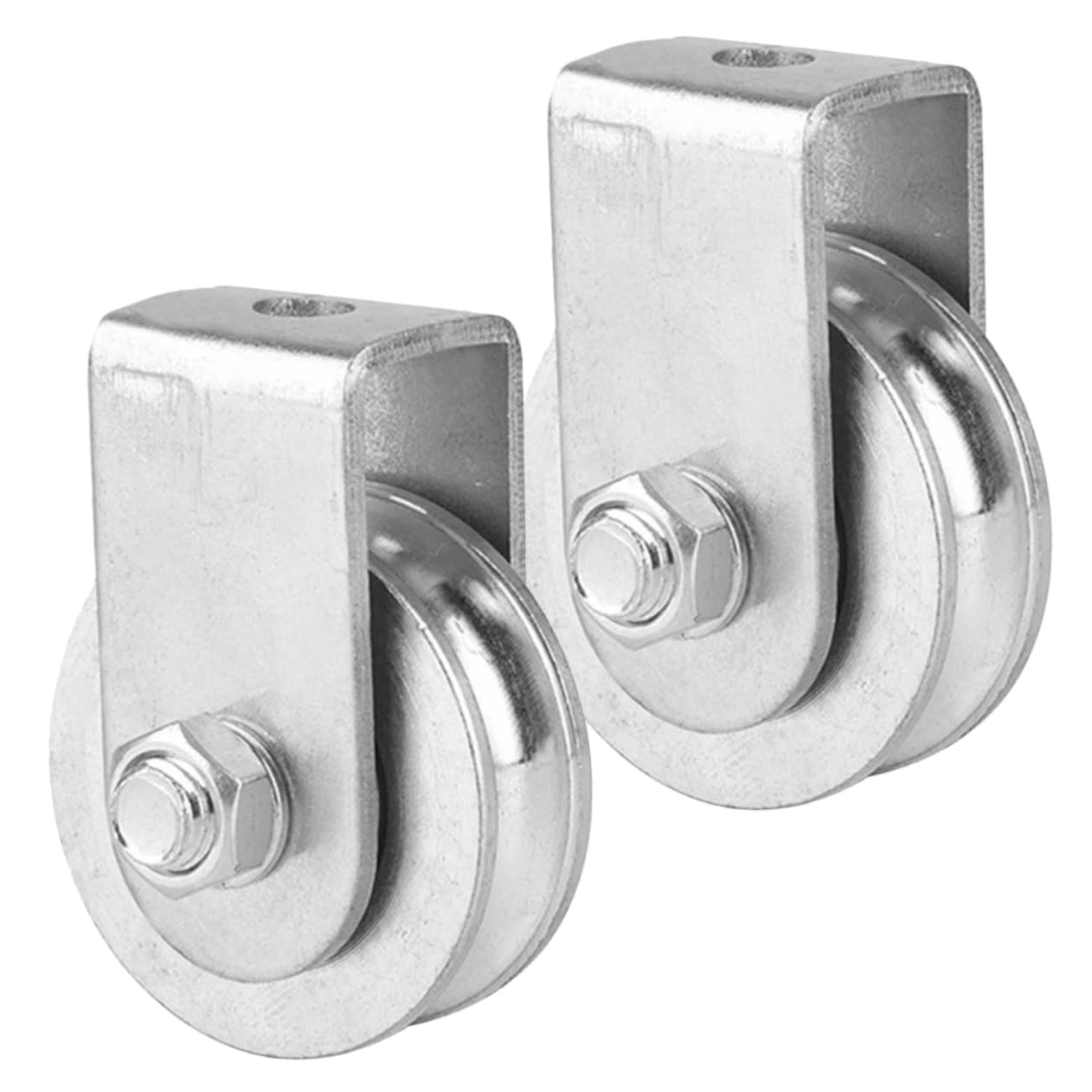 ULTECHNOVO 4pièces Poulie De Levage Acier Bloc Simple Pour Système De Mouflage De Capacité Installation Facile Pour Industriels Et