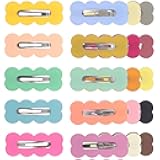 MERRYHAPY 30 Pcs Snap Hair Clips for Girls and Women Small Candy Colored Barrettes assorted Colors Hair Accessories for Kids Teens Party and Everyday Use