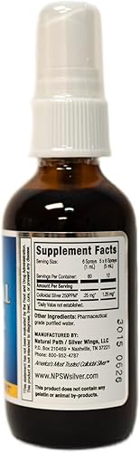 Miniatura 6 de Natural Path Silver Wings Colloidal Silver 250 ppm Spray Top 2 onzas líquidas - Suplemento de apoyo inmunológico mejorado