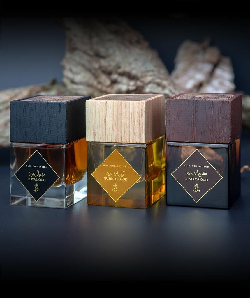 AYAT PERFUMES Eau de Parfum OUD COLLECTION 100 ml – Senteur Arabian pour Hommes et Femmes – Une Fragrance Orientale Sensuelle, Conçue et Fabriquée à Dubaï – Queen Of Oud