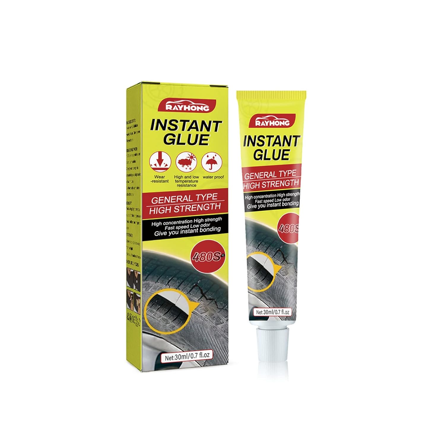 Tire Repair Glue,Lutos 20g Tire Puncture Sealant Glue,Rubber Cement
