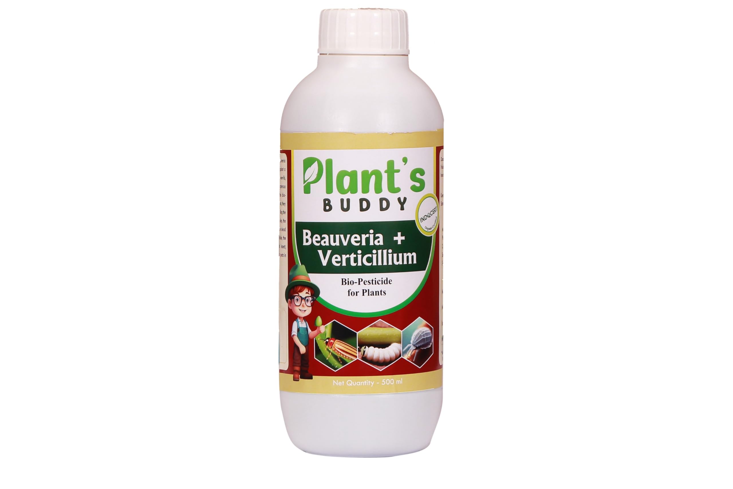 PLANTS BUDDY - Beauveria + Verticillium Liquid (2 * 10^9 CFU/ml) - Bio-Insecticide for All Indoor and Outdoor Plants - 500 ml (B0CQRDWXCY) Amazon Price History, Amazon Price Tracker
